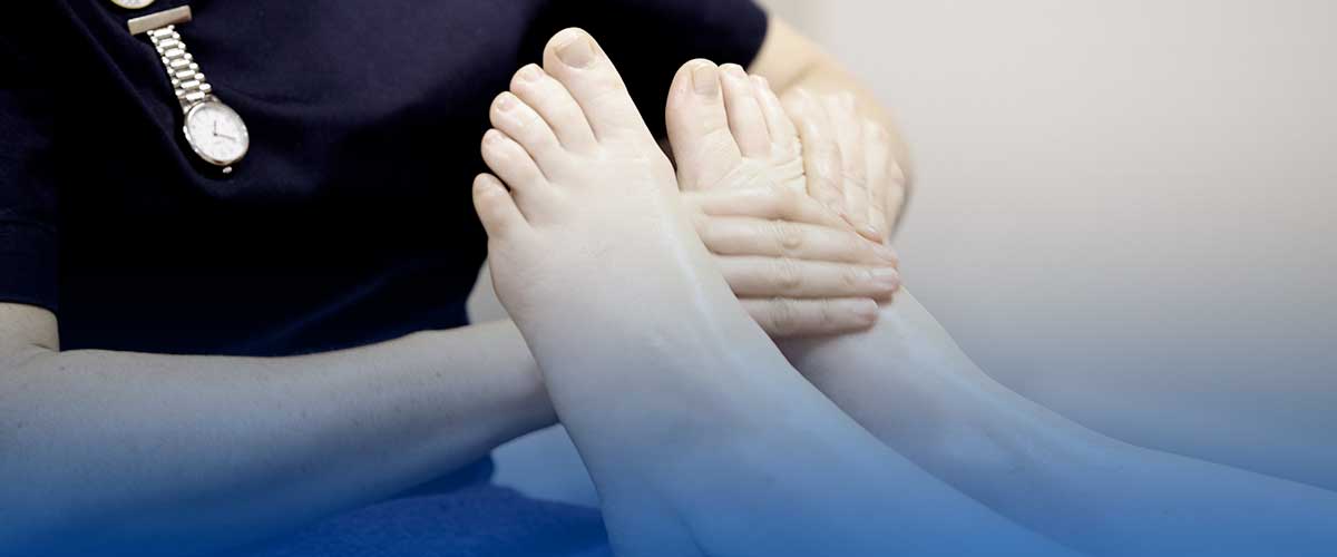 Kerryanne carries out a Reflexology treatment at Real Ease